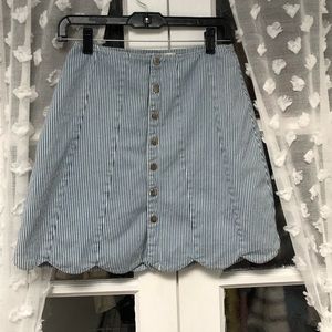 Miami jean skirt